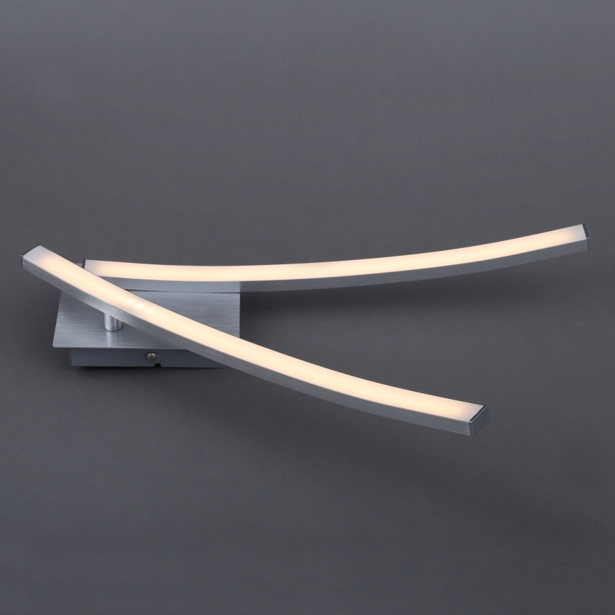 Lámpara LED de techo 2xLED/6W/230V 3000K cromo mate