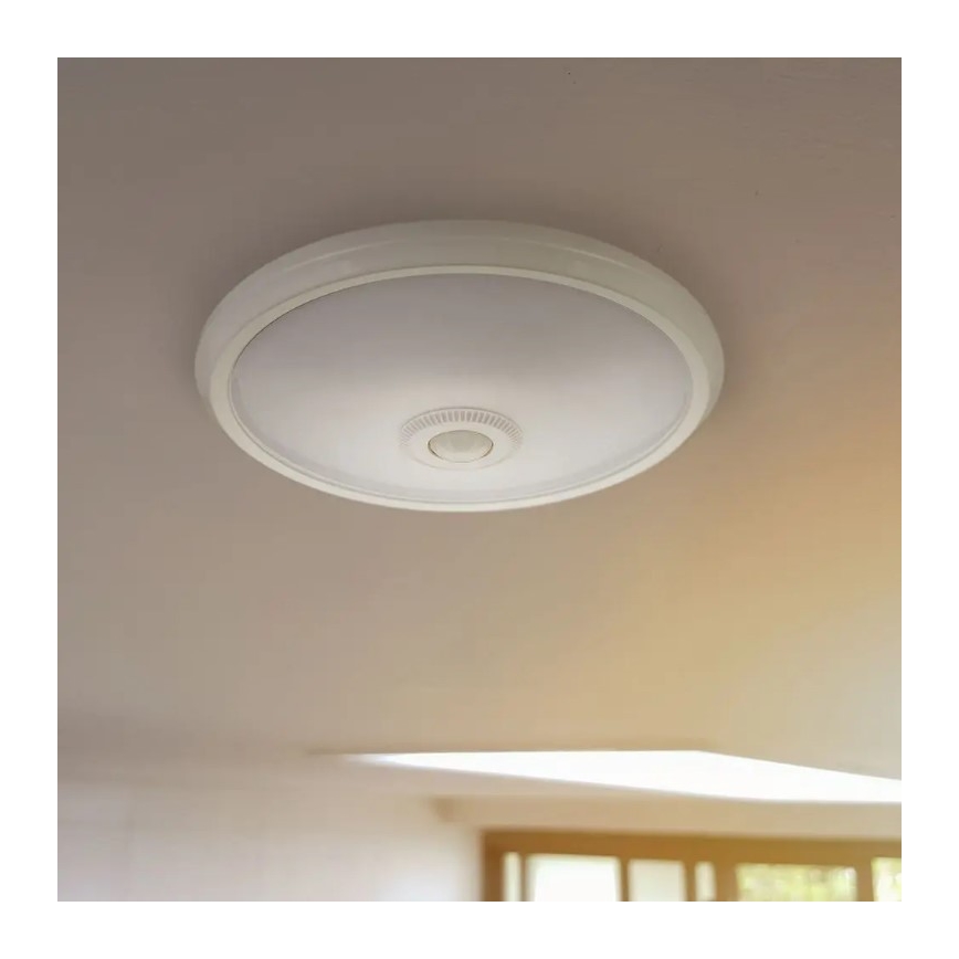 Lámpara de techo LED con sensor CHIP SAMSUNG LED/12W/230V 6400K Ø 29 cm