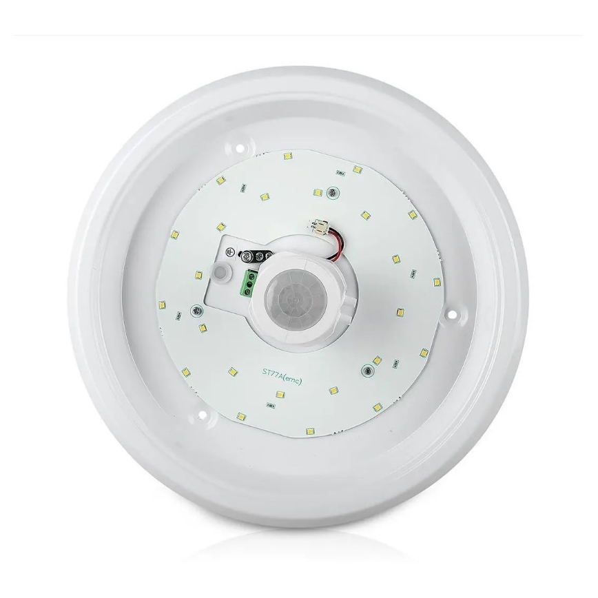 Lámpara de techo LED con sensor CHIP SAMSUNG LED/12W/230V 6400K Ø 29 cm
