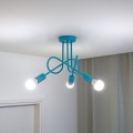 Lámpara LED de techo infantil OXFORD de superficie 3xE27/15W/230V, azul