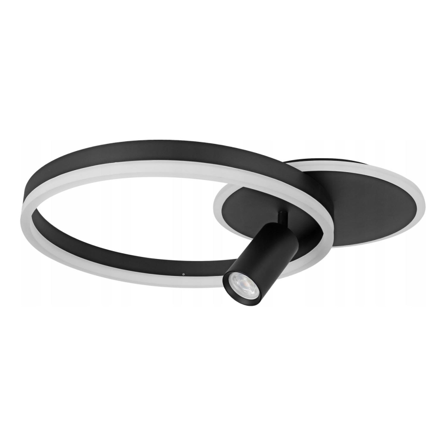 Lámpara LED de techo LED/38W/230V + 1xGU10/30W negra