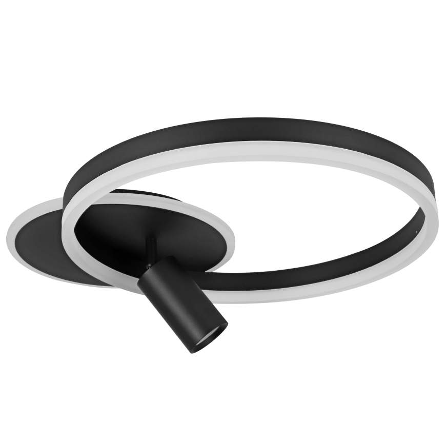 Lámpara LED de techo LED/38W/230V + 1xGU10/30W negra