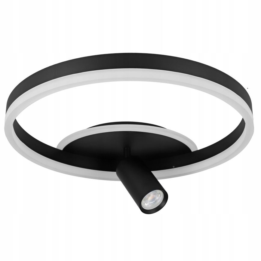 Lámpara LED de techo LED/38W/230V + 1xGU10/30W negra