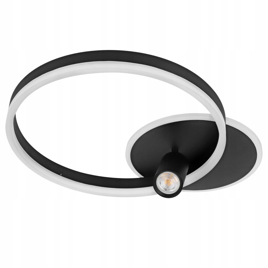 Lámpara LED de techo LED/38W/230V + 1xGU10/30W negra