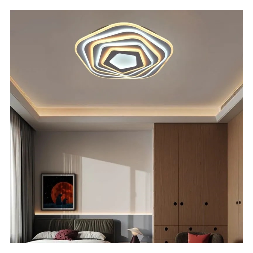 Lámpara de techo LED regulable LED/125W/230V 3000-6500K + mando a distancia