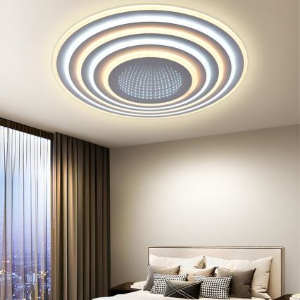 Lámpara de techo LED regulable LED/140W/230V 3000-6500K + mando a distancia
