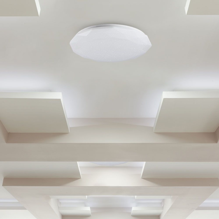 Lámpara de techo LED regulable LED/40W/230V 3000K/4000K/6500K Ø 50 cm + mando a distancia