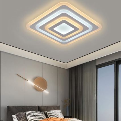 Lámpara de techo LED regulable LED/80W/230V 3000-6500K + mando a distancia