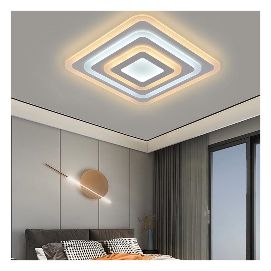Lámpara de techo LED regulable LED/80W/230V 3000-6500K + mando a distancia