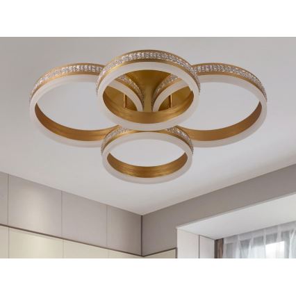 Lámpara LED de techo regulable de montaje en superficie LED/150W/230V 3000-6500K + mando a distancia