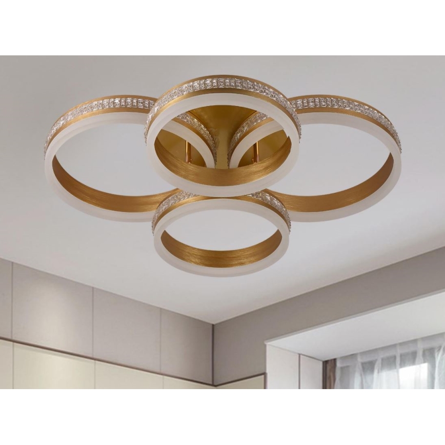 Lámpara LED de techo regulable de montaje en superficie LED/150W/230V 3000-6500K + mando a distancia