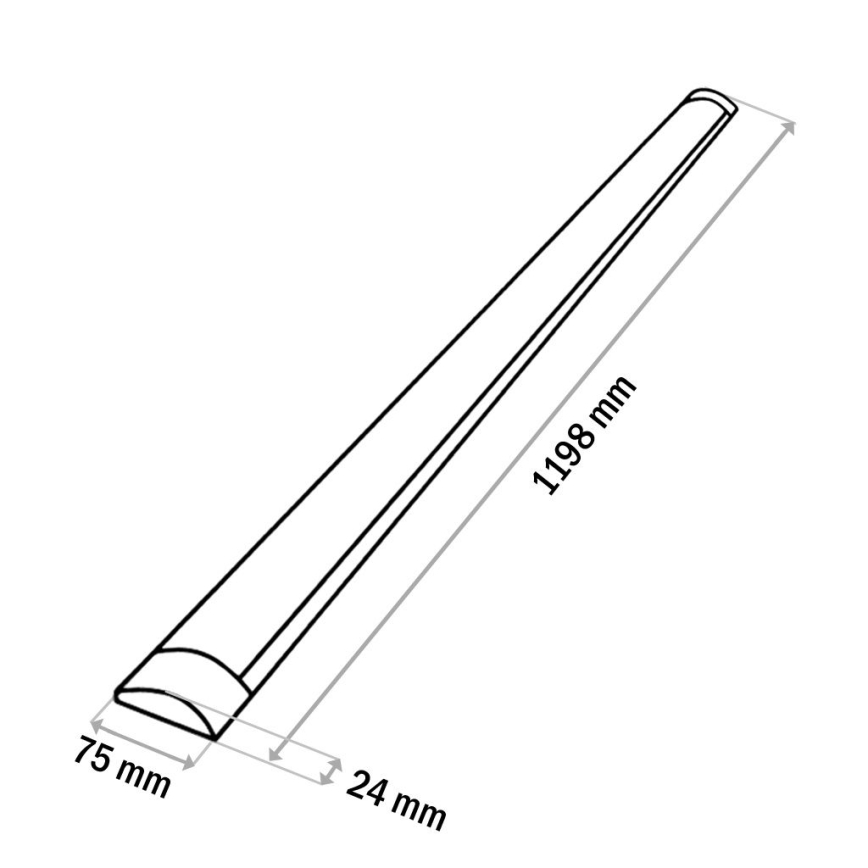 Lámpara LED debajo del gabinete QTEC LED/36W/230V 120 cm blanco