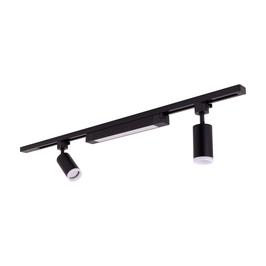 Lámpara LED empotrable en sistema de riel TRACER 2xGU10/10W/230V + LED/20W 1 m negro