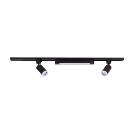 Lámpara LED empotrable en sistema de riel TRACER 2xGU10/10W/230V + LED/20W 1 m negro