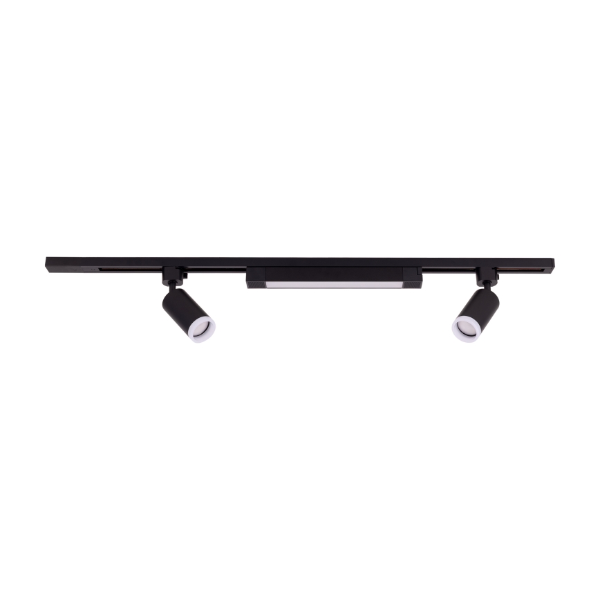 Lámpara LED empotrable en sistema de riel TRACER 2xGU10/10W/230V + LED/20W 1 m negro