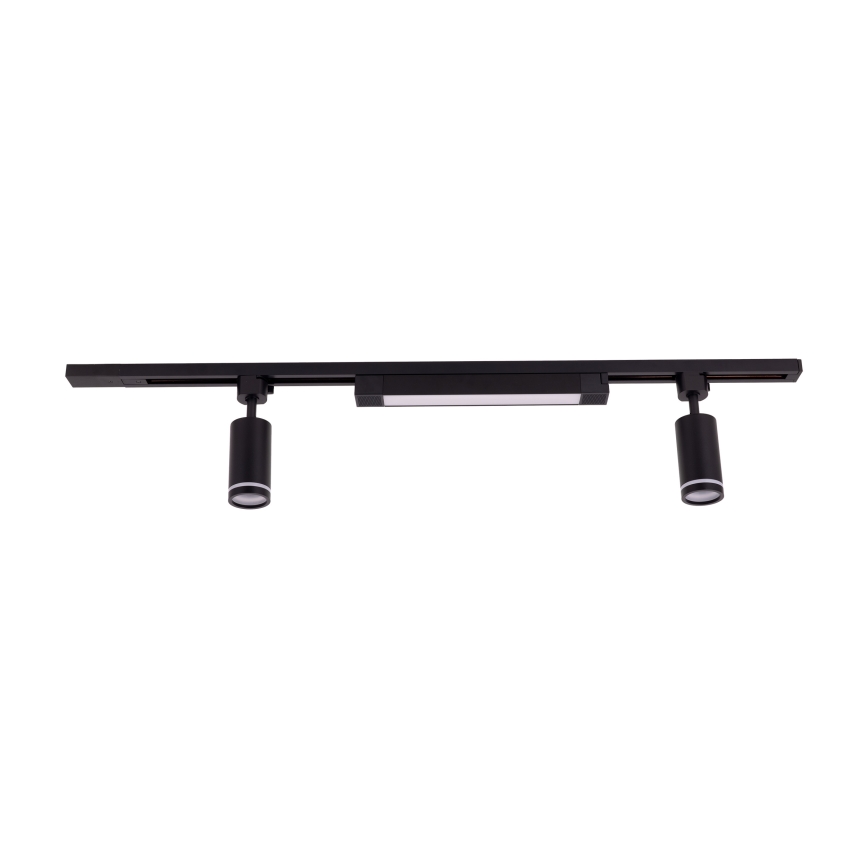 Lámpara LED empotrable en sistema de riel TRACER 2xGU10/10W/230V + LED/20W 1 m negro
