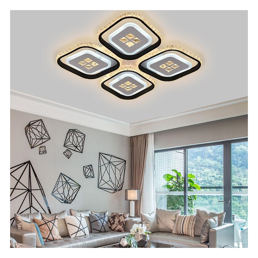 Lámpara de techo LED regulable LED/130W/230V 3000-6500K + mando a distancia