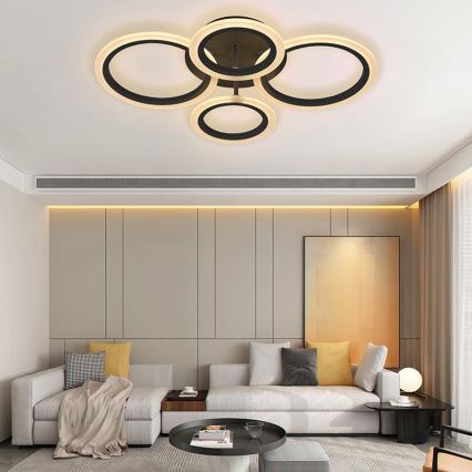 Lámpara de techo LED regulable LED/50W/230V 3000-6500K + mando a distancia