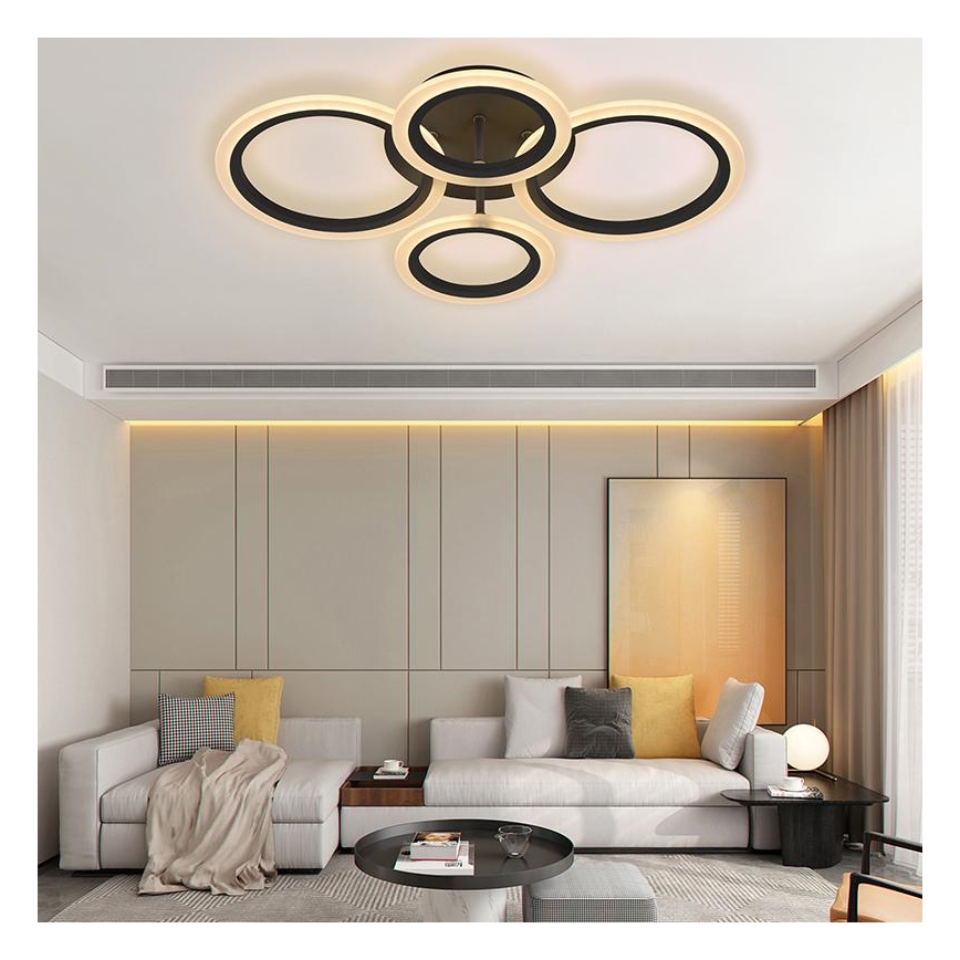 Lámpara de techo LED regulable LED/50W/230V 3000-6500K + mando a distancia