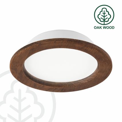 Lámpara empotrada LED WOODY SPOT LED/16,5W/230V 4000K cereza Ø 18,5 cm