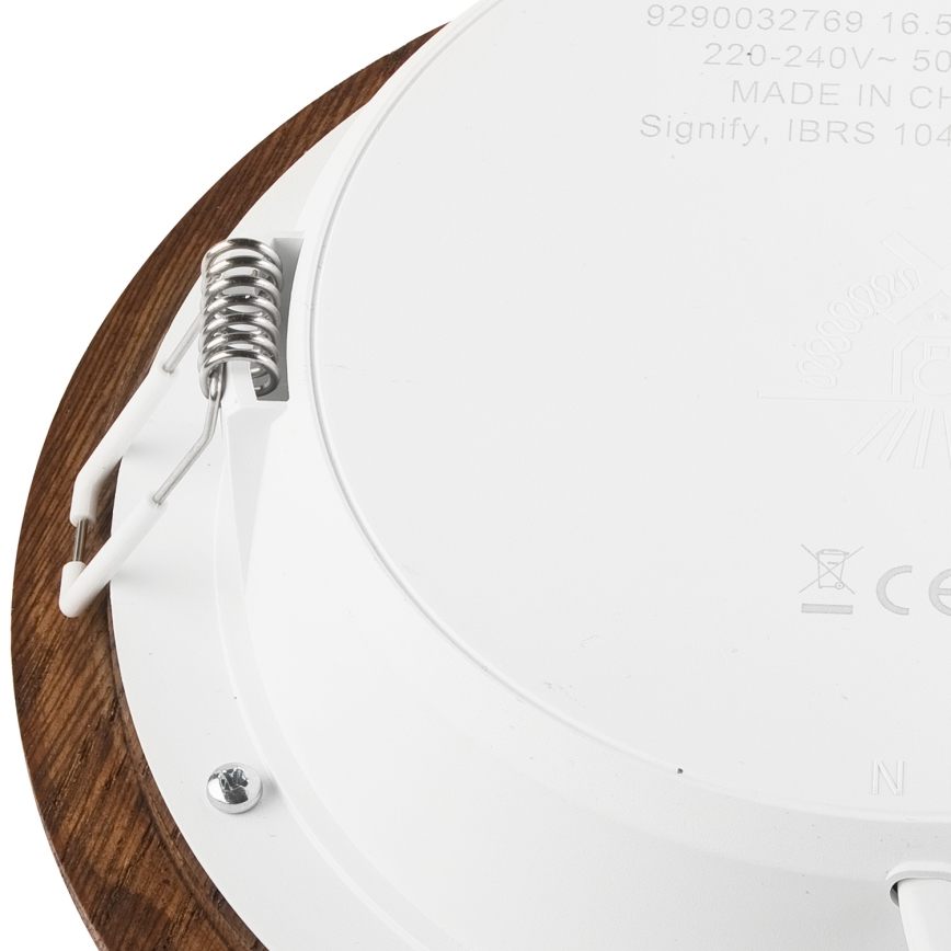 Lámpara empotrada LED WOODY SPOT LED/16,5W/230V 4000K cereza Ø 18,5 cm