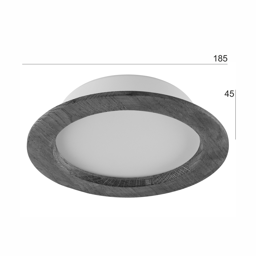 Lámpara empotrada LED WOODY SPOT LED/16,5W/230V 4000K cereza Ø 18,5 cm
