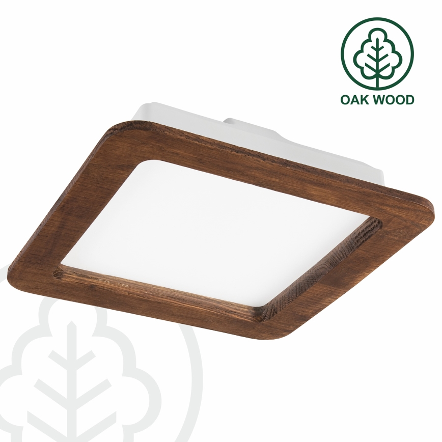 Lámpara empotrada LED WOODY SPOT LED/17W/230V 3000K cereza 18,5x18,5 cm