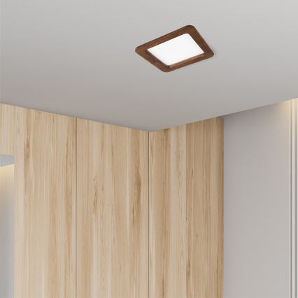 Lámpara empotrada LED WOODY SPOT LED/17W/230V 3000K cereza 18,5x18,5 cm