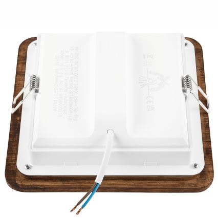 Lámpara empotrada LED WOODY SPOT LED/17W/230V 3000K cereza 18,5x18,5 cm