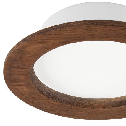 Lámpara empotrada LED WOODY SPOT LED/12,5W/230V 3000K cereza Ø 16 cm