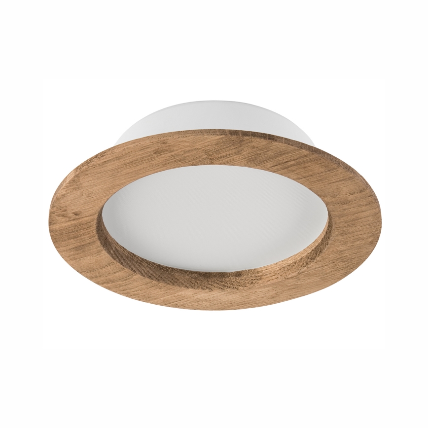 Lámpara empotrada LED WOODY SPOT LED/12,5W/230V 4000K nogal Ø 16 cm
