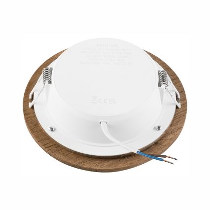 Lámpara empotrada LED WOODY SPOT LED/12,5W/230V 4000K nogal Ø 16 cm