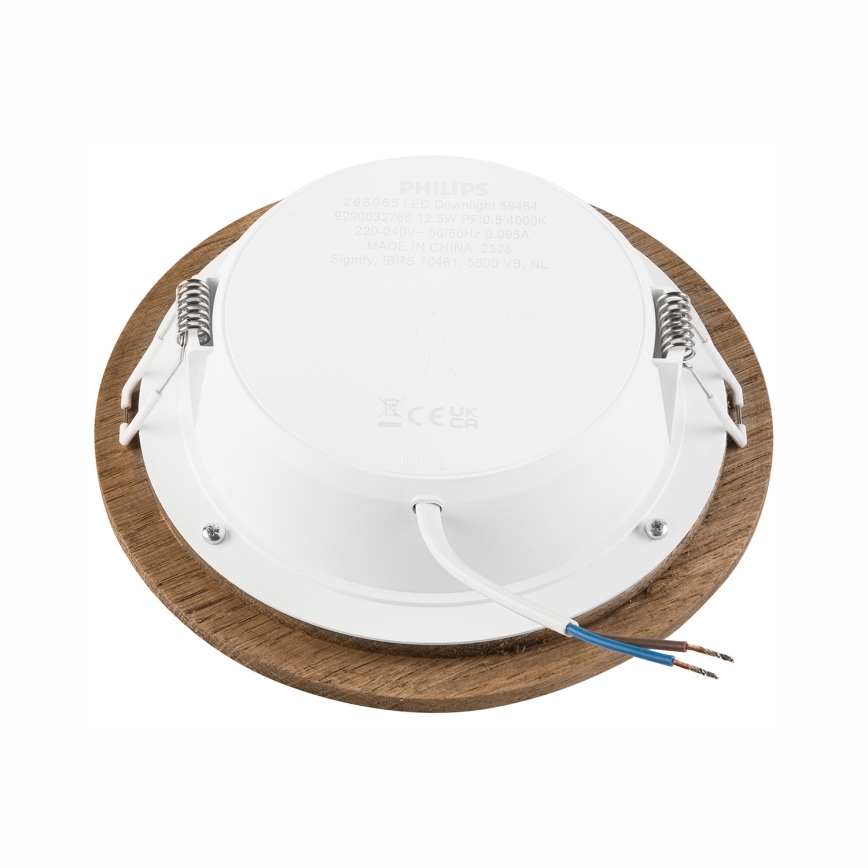Lámpara empotrada LED WOODY SPOT LED/12,5W/230V 4000K nogal Ø 16 cm