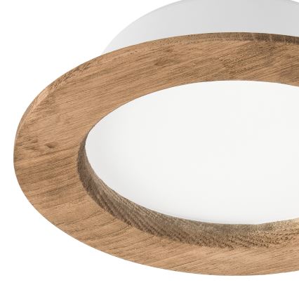 Lámpara empotrada LED WOODY SPOT LED/12,5W/230V 4000K nogal Ø 16 cm