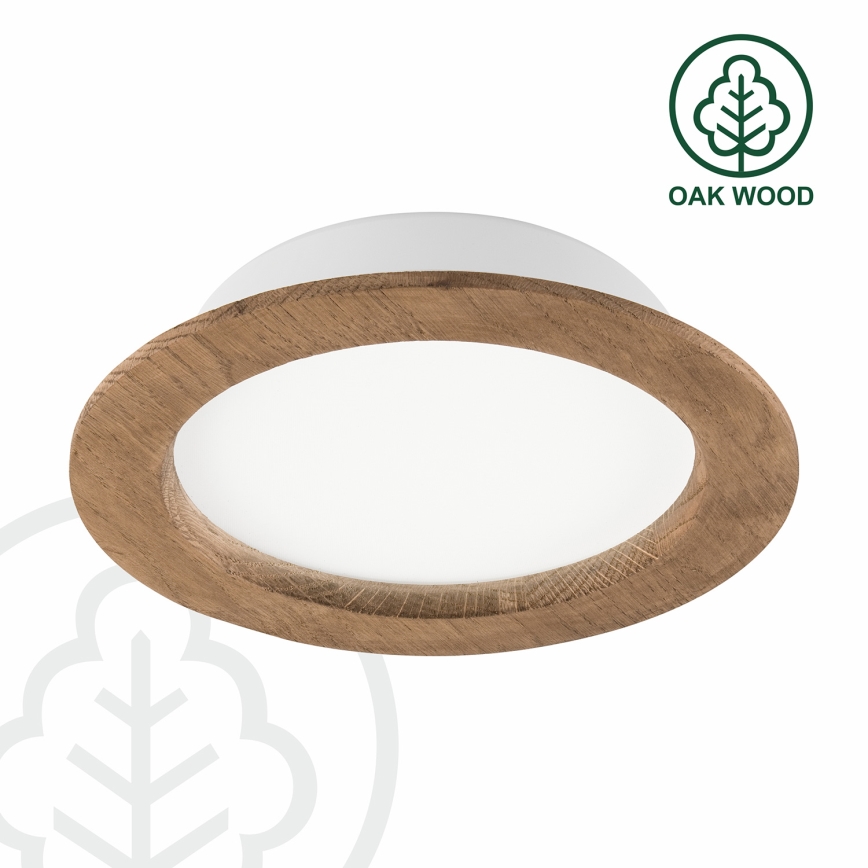 Lámpara empotrada LED WOODY SPOT LED/16,5W/230V 4000K nogal Ø 18,5 cm
