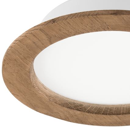Lámpara empotrada LED WOODY SPOT LED/16,5W/230V 4000K nogal Ø 18,5 cm