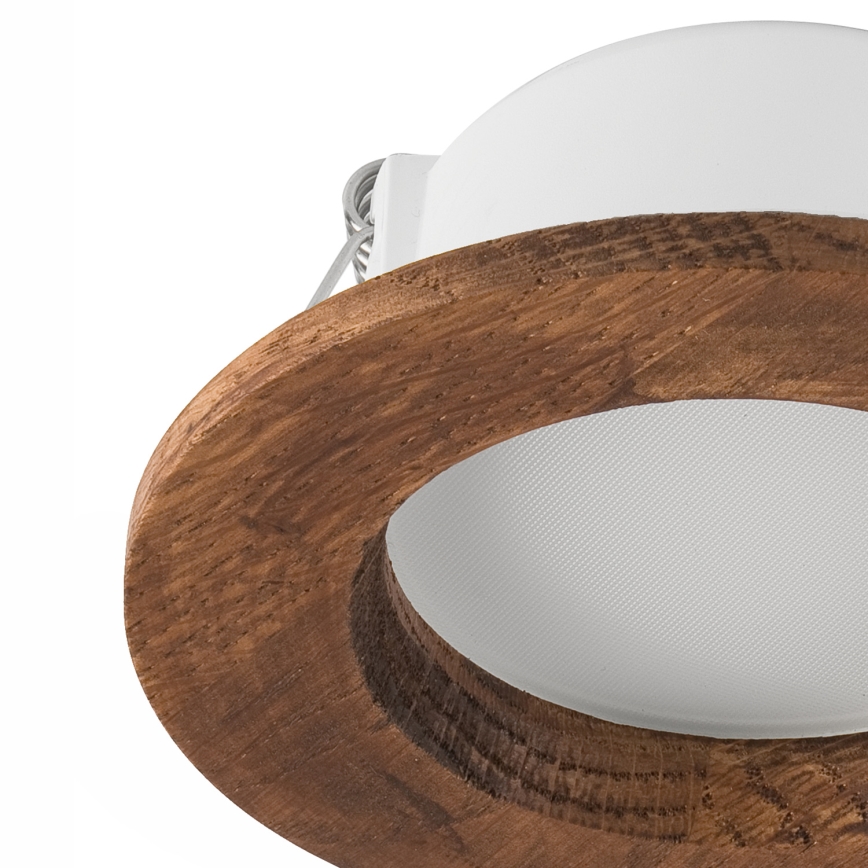 Lámpara empotrada LED WOODY SPOT LED/5,5W/230V 4000K cereza ? 10 cm