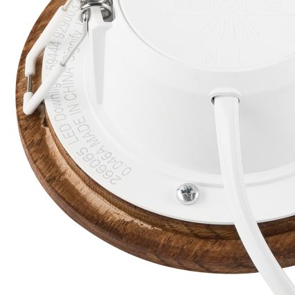Lámpara empotrada LED WOODY SPOT LED/5,5W/230V 4000K cereza ? 10 cm