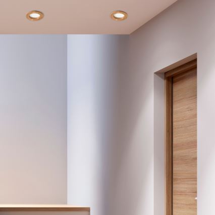 Lámpara empotrada LED WOODY SPOT LED/5,5W/230V 4000K roble ? 10 cm