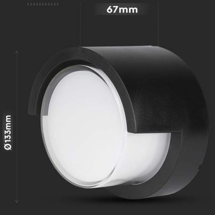 Lámpara de pared LED para exterior LED/7W/230V 3000K IP65