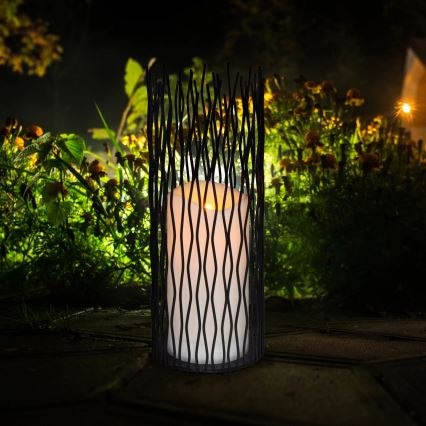 Lámpara decorativa LED exterior NYBORG LED/2xAA 35 cm IP44 blanco cálido