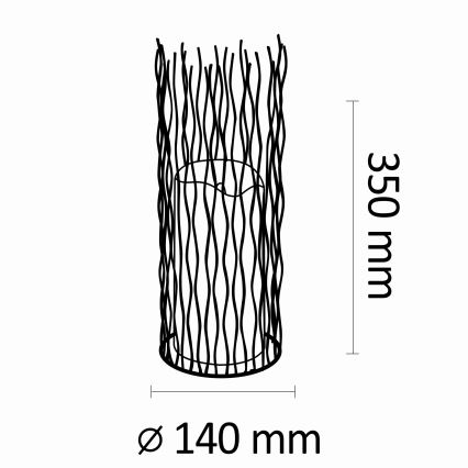 Lámpara decorativa LED exterior NYBORG LED/2xAA 35 cm IP44 blanco cálido