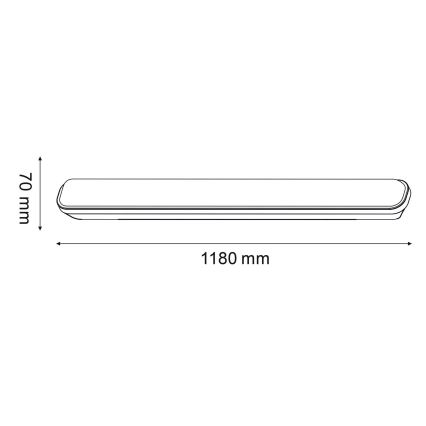 Lámpara LED exterior fluorescente/30W/230V IP65