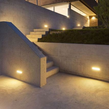 Lámpara de pared LED exterior LED/12W/230V 3000K IP65 gris