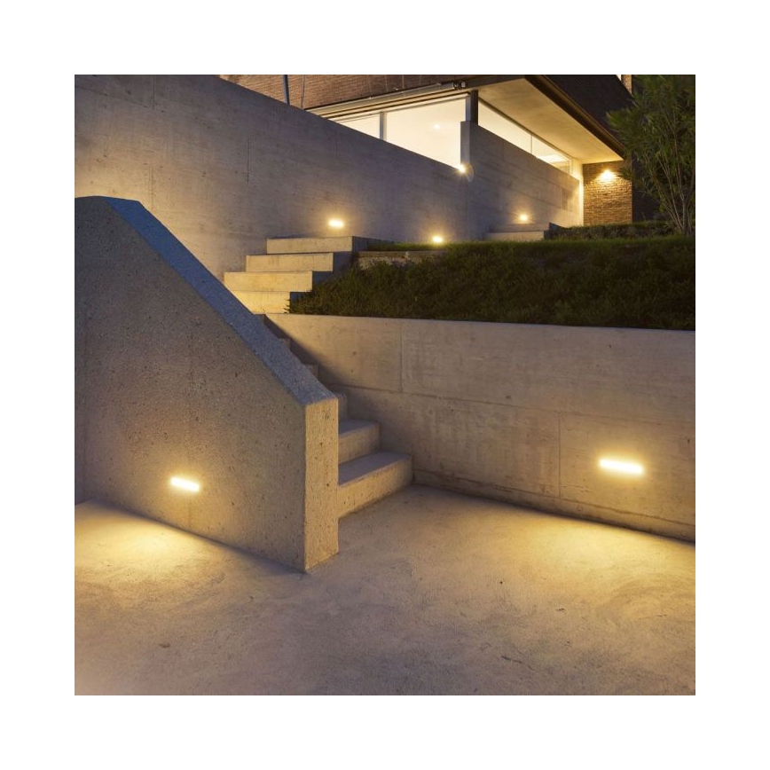Lámpara de pared LED exterior LED/12W/230V 3000K IP65 gris