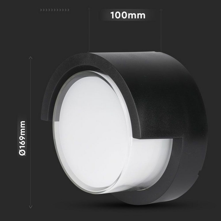 Lámpara de pared LED para exterior LED/12W/230V 3000K IP65