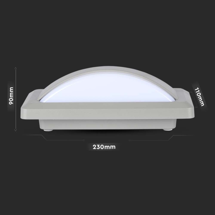 Lámpara de pared LED para exterior LED/12W/230V 3000K IP65