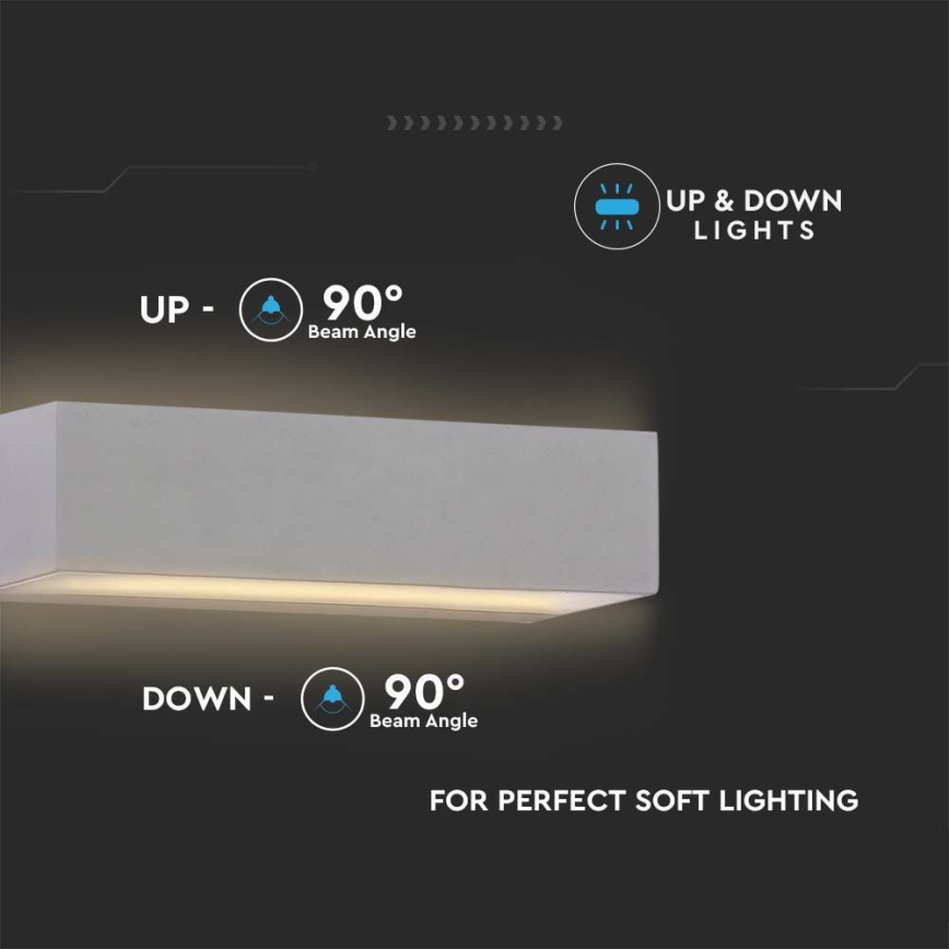 Lámpara de pared LED para exterior LED/12W/230V 4000K IP65