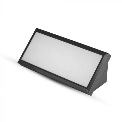 Lámpara de pared LED para exterior LED/12W/230V 6400K IP65 negra