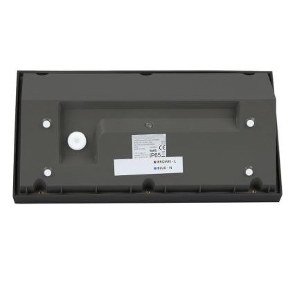 Lámpara de pared LED para exterior LED/20W/230V 4000K IP65 negra